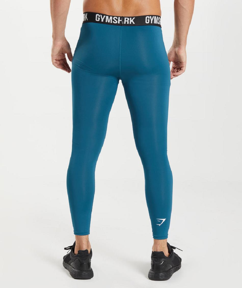 Leggins Gymshark Element Baselayer Hombre Azules | CO 3935CTV